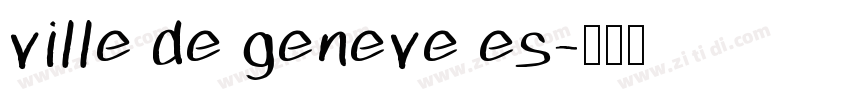 ville de geneve es字体转换